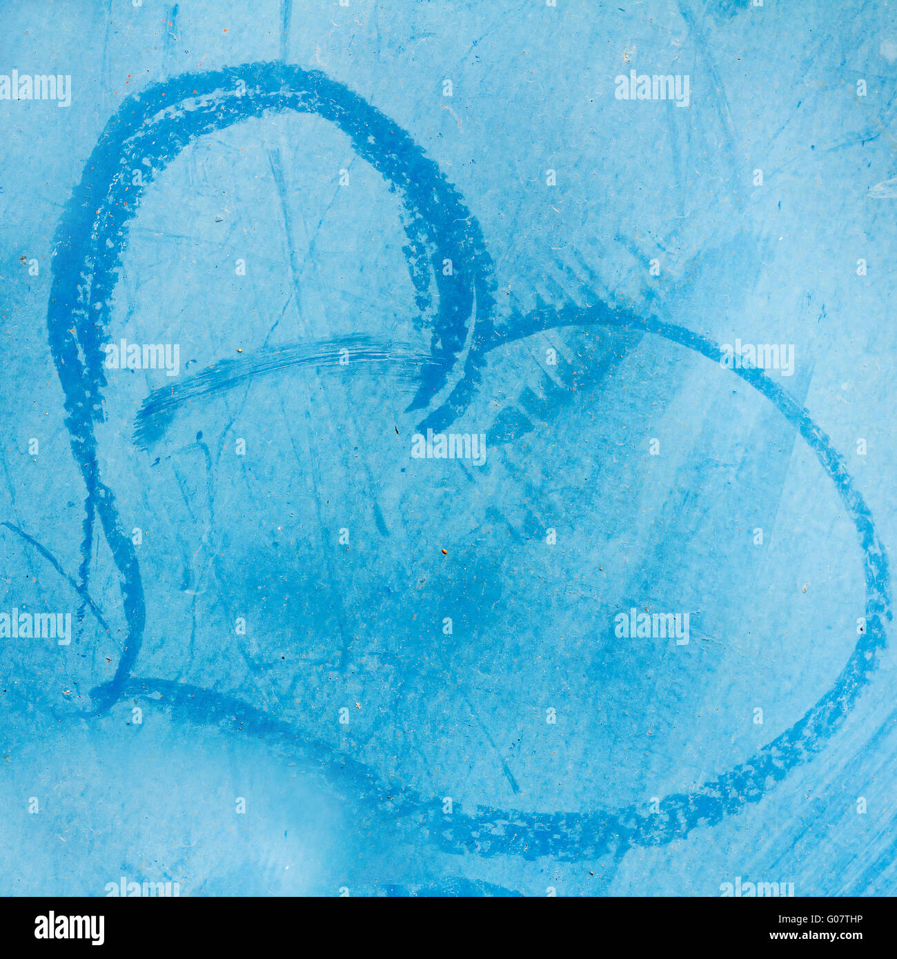 Coeur sur paroi poussiéreuse. 1 Banque D'Images