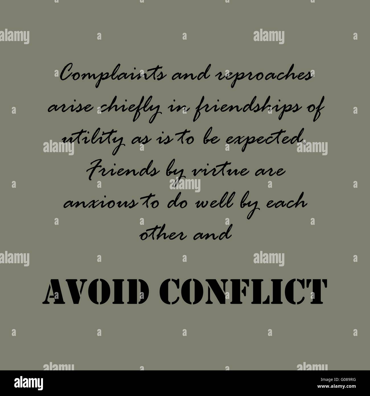 Citations De Aristote Plaintes Et Les Reproches Image Vectorielle Stock Alamy