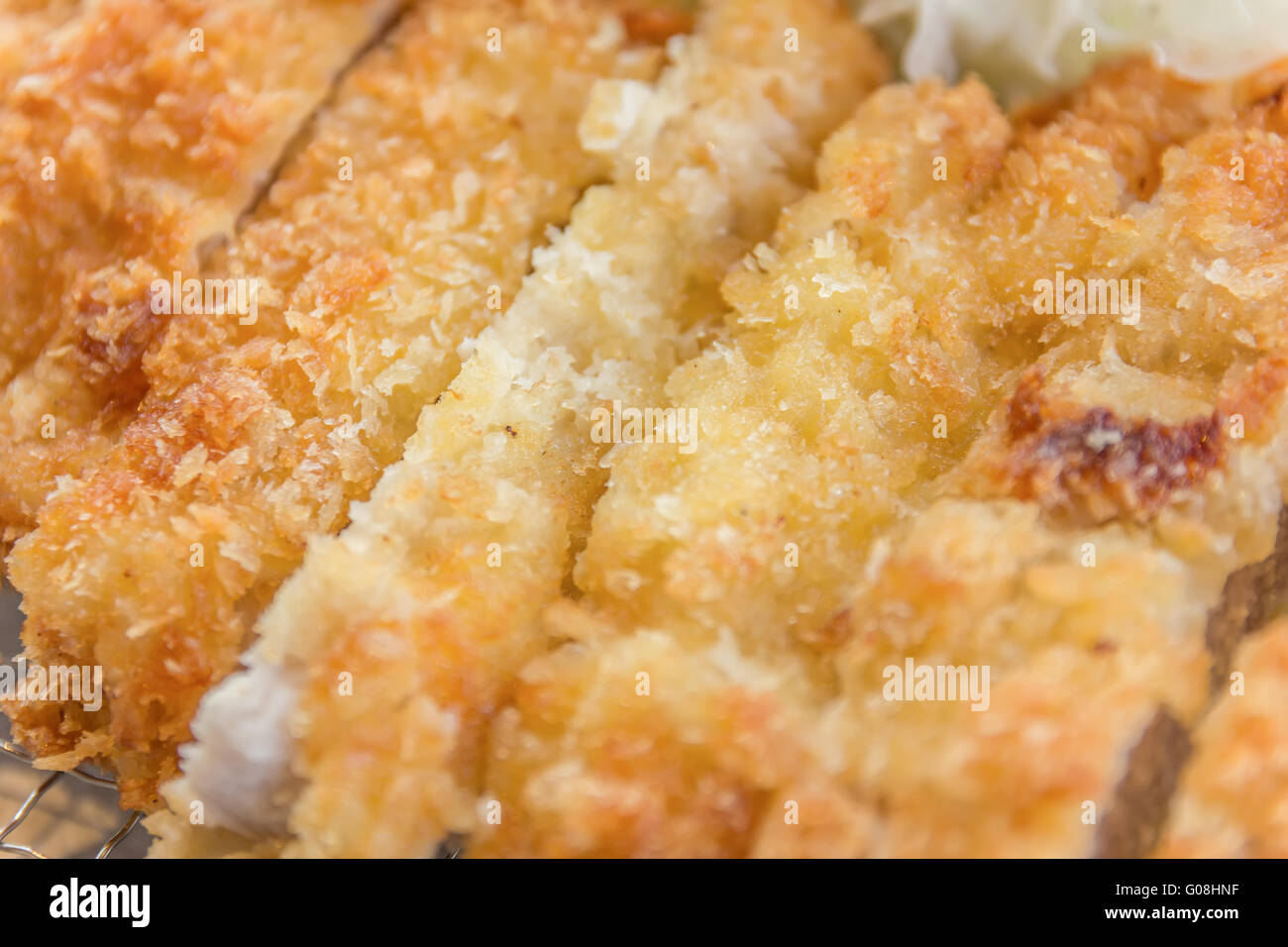 Escalope de porc panée, nourriture japonaise tonkatsu style Banque D'Images