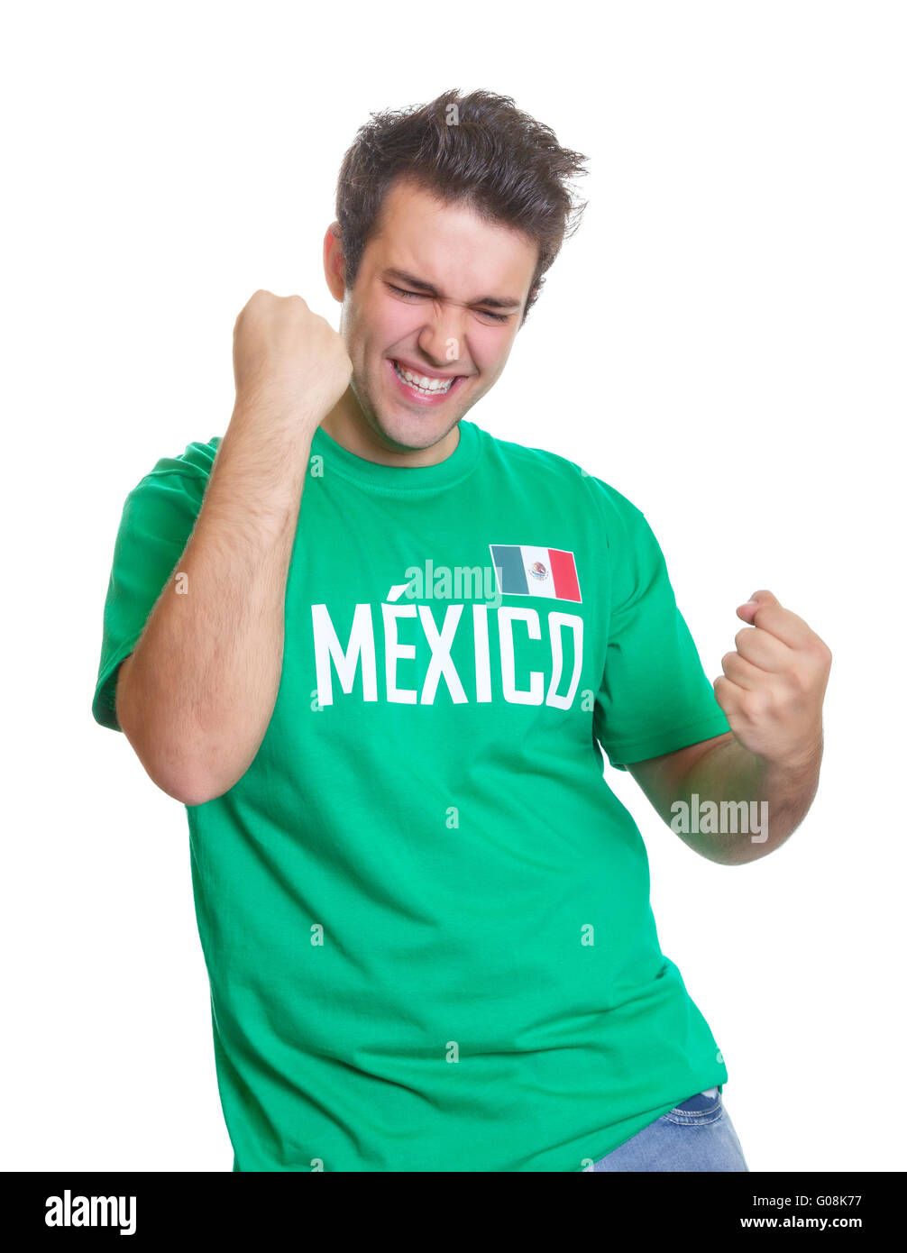 Sports Fan mexicain freaks out Banque D'Images