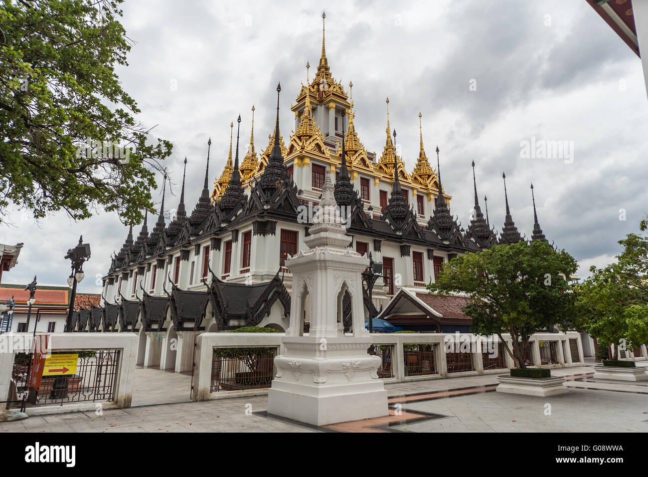 Wat Ratchanatdaram, Bangkok, Thaïlande Banque D'Images