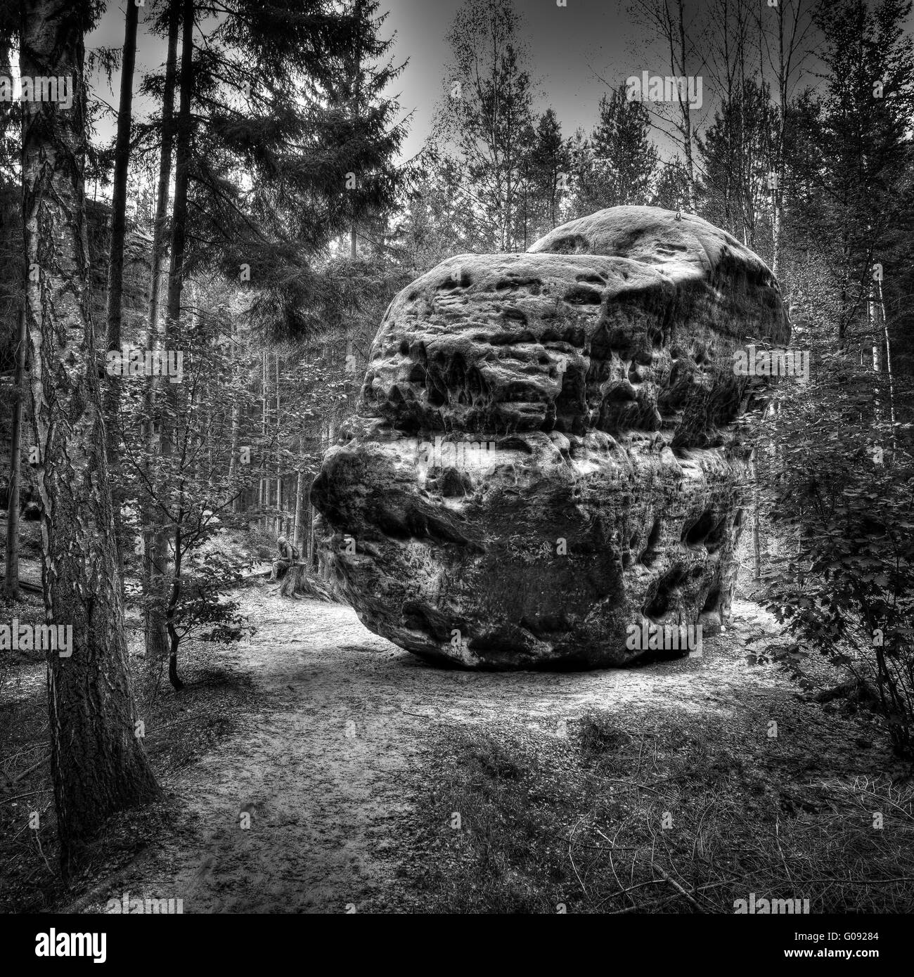 Montagnes de Grès de l'Elbe, la Suisse Banque D'Images