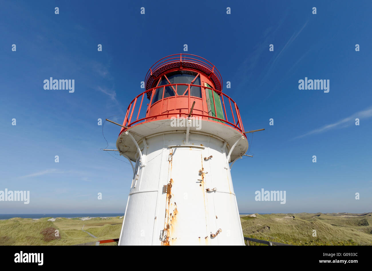 Leuchtturm Norddorf sur Amrum Island Banque D'Images