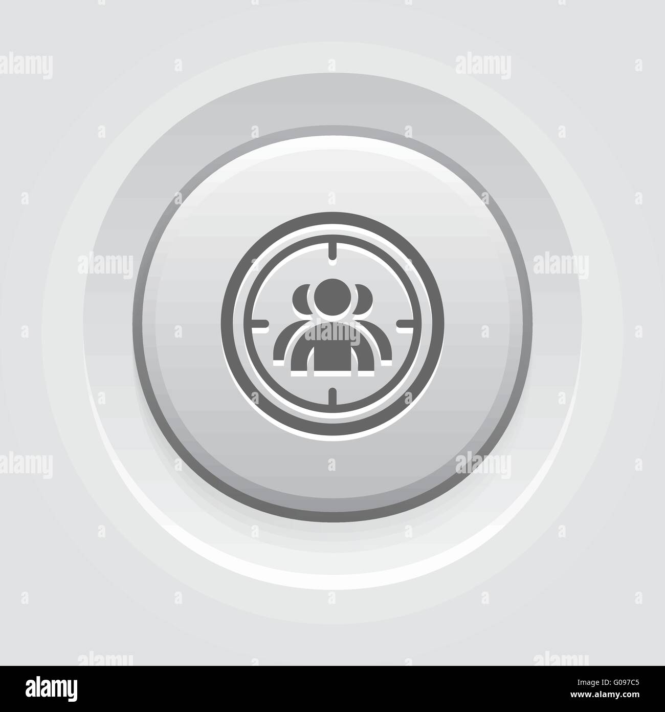 L'icône de ciblage du design. Illustration de Vecteur
