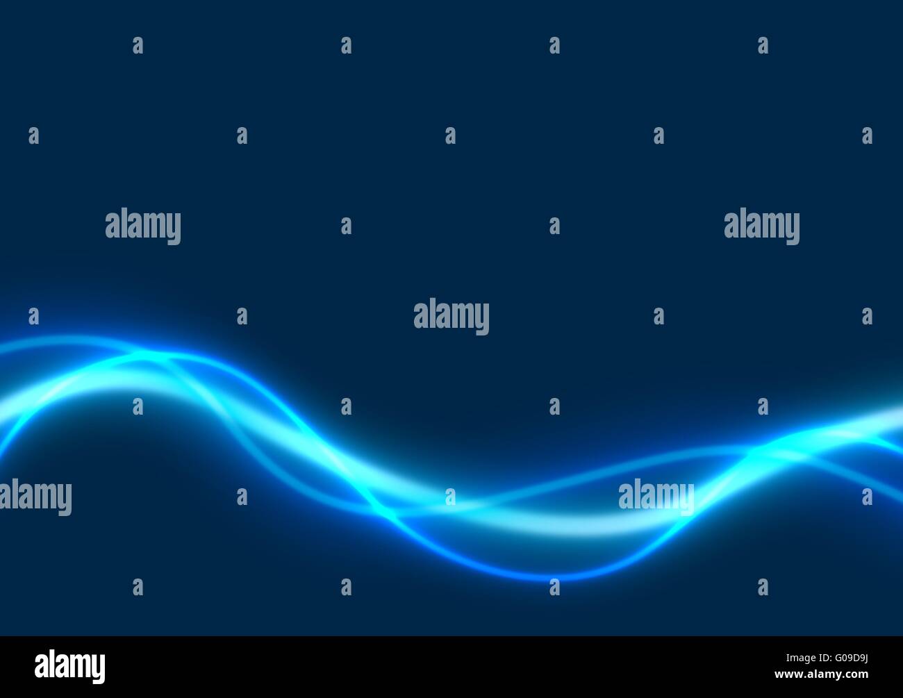 Lignes rougeoyant bleu Banque D'Images