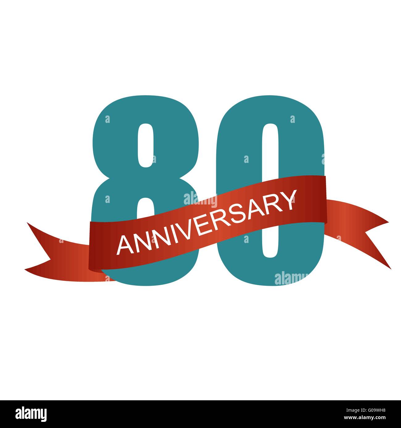 80 80 Ans Anniversaire Label Signe Pour Votre Date Mauvais Vecteur Image Vectorielle Stock Alamy