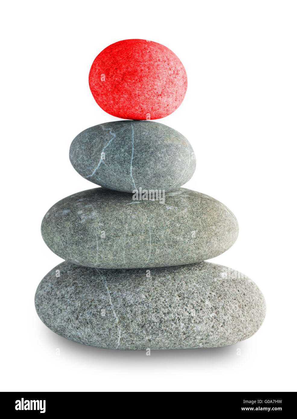 Pyramide de galets Banque D'Images