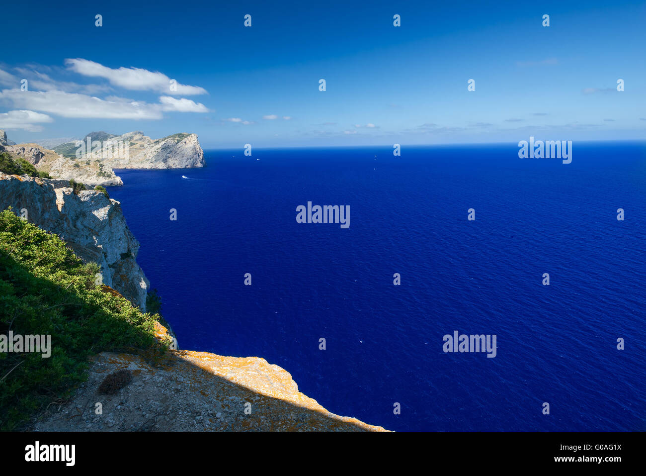 Près de la mer Le Cap Formentor horizontale à Majorque Banque D'Images