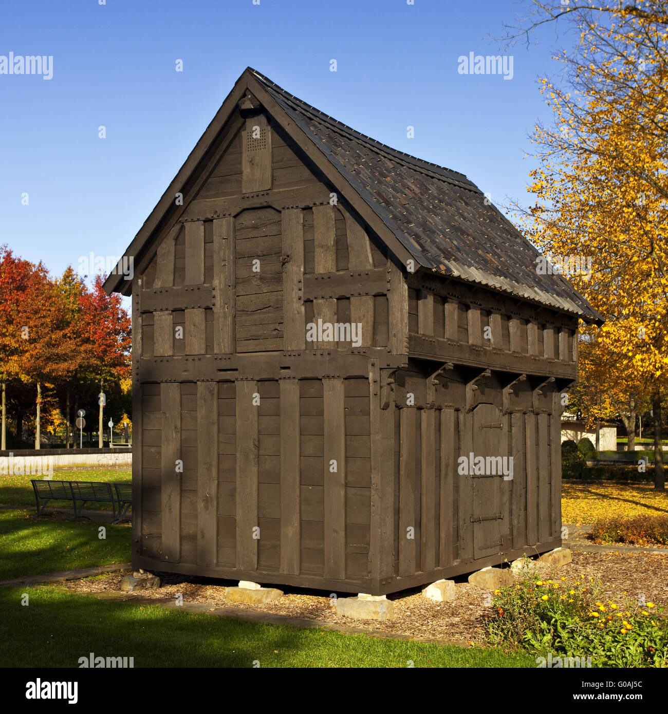 Haferkasten, Château Mart Champ, Schwelm, Allemagne. Banque D'Images