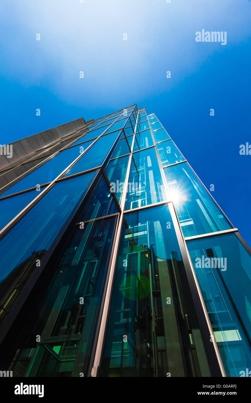 Silhouette des gratte-ciel en verre moderne. Business Banque D'Images