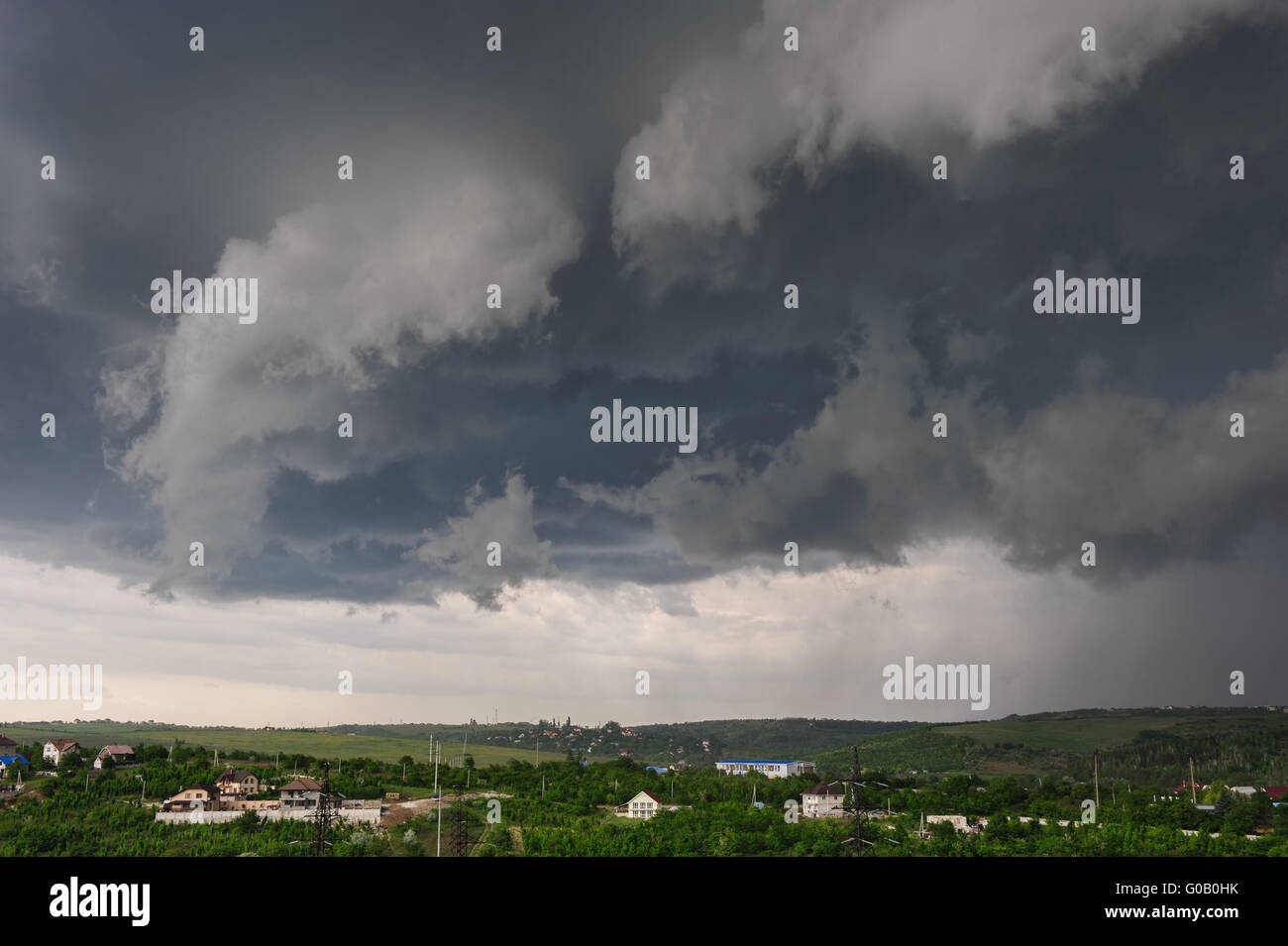 Laissez-la tempête commence Banque D'Images