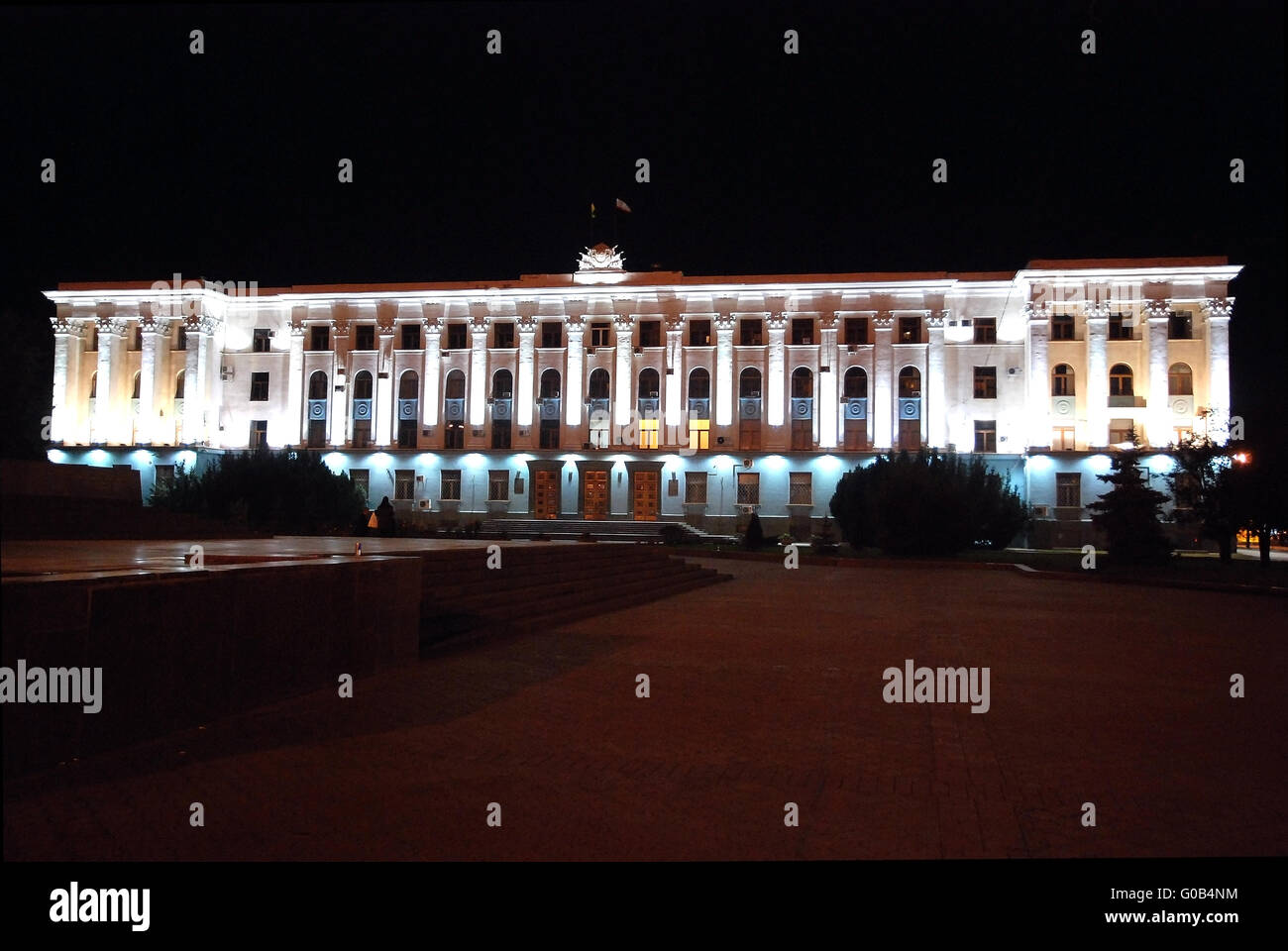 Hôtel de ville de Simferopol, Crimea, Ukraine Banque D'Images