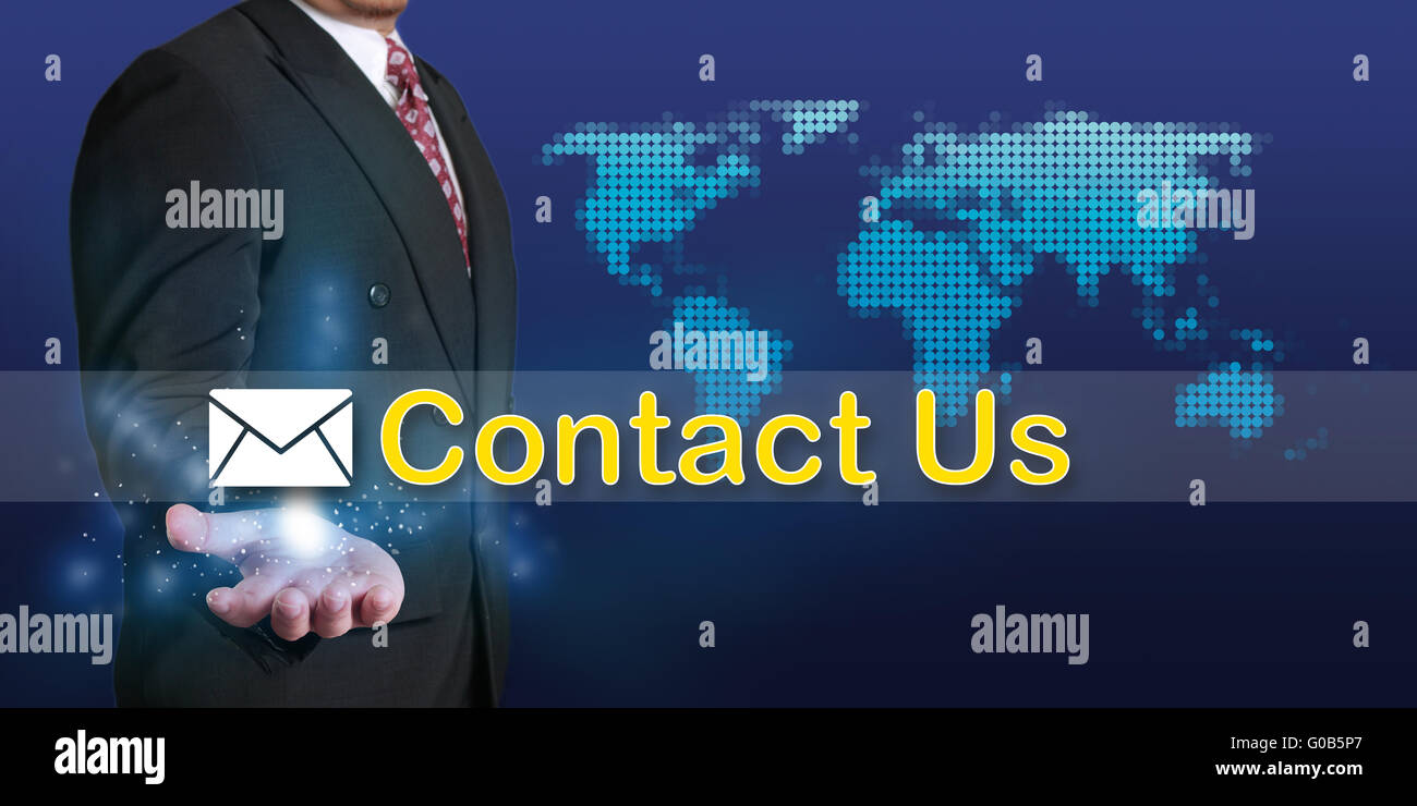 Contactez-nous Business Concept Banque D'Images