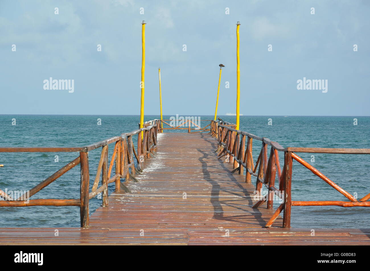 Jetty caribian Banque D'Images