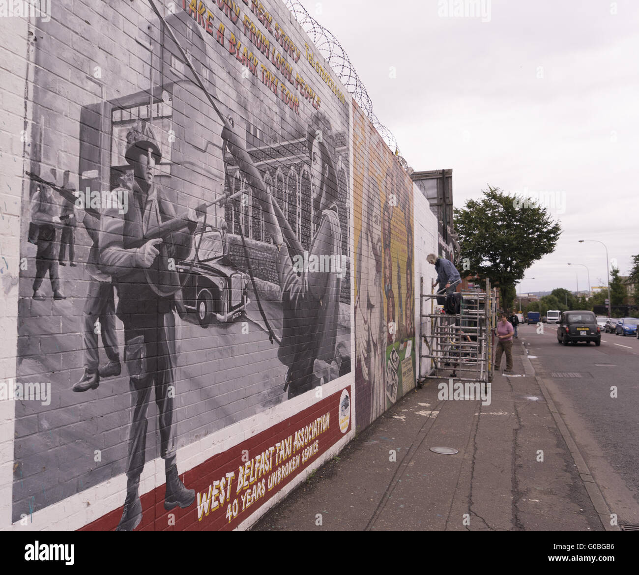 Fresque de rue belfast Banque de photographies et d’images à haute ...