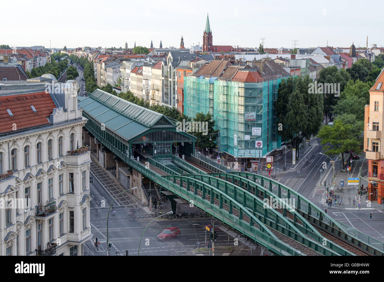 Berlin, U-Bahn Eberswalder Straße Banque D'Images