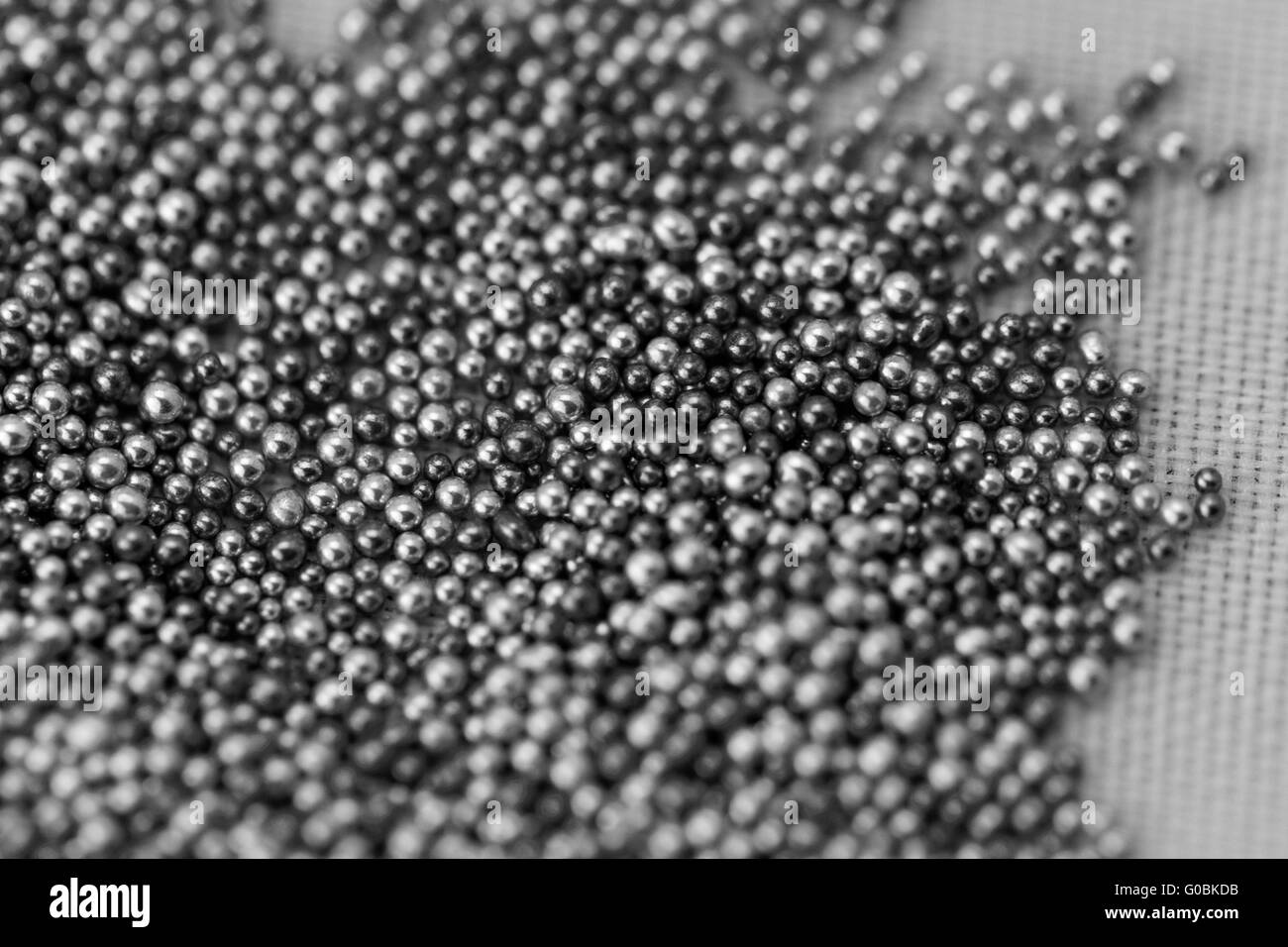 Cordon de boules d'argent pile convient pour la texture et l'arrière-plan Banque D'Images