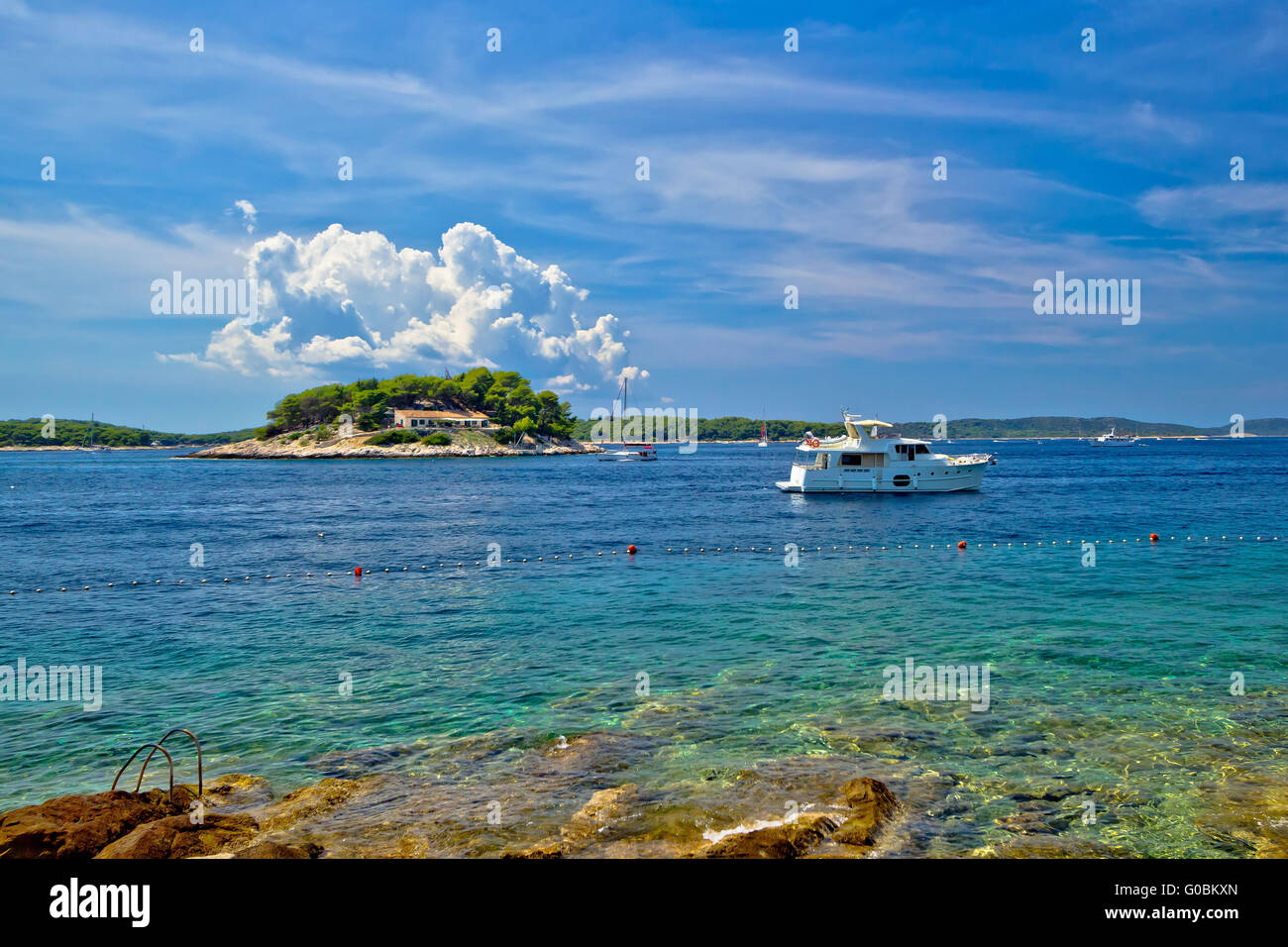 Paklenski îles de Hvar destination yachting Banque D'Images Paklenski îles de Hvar destination yachting Banque D'Images