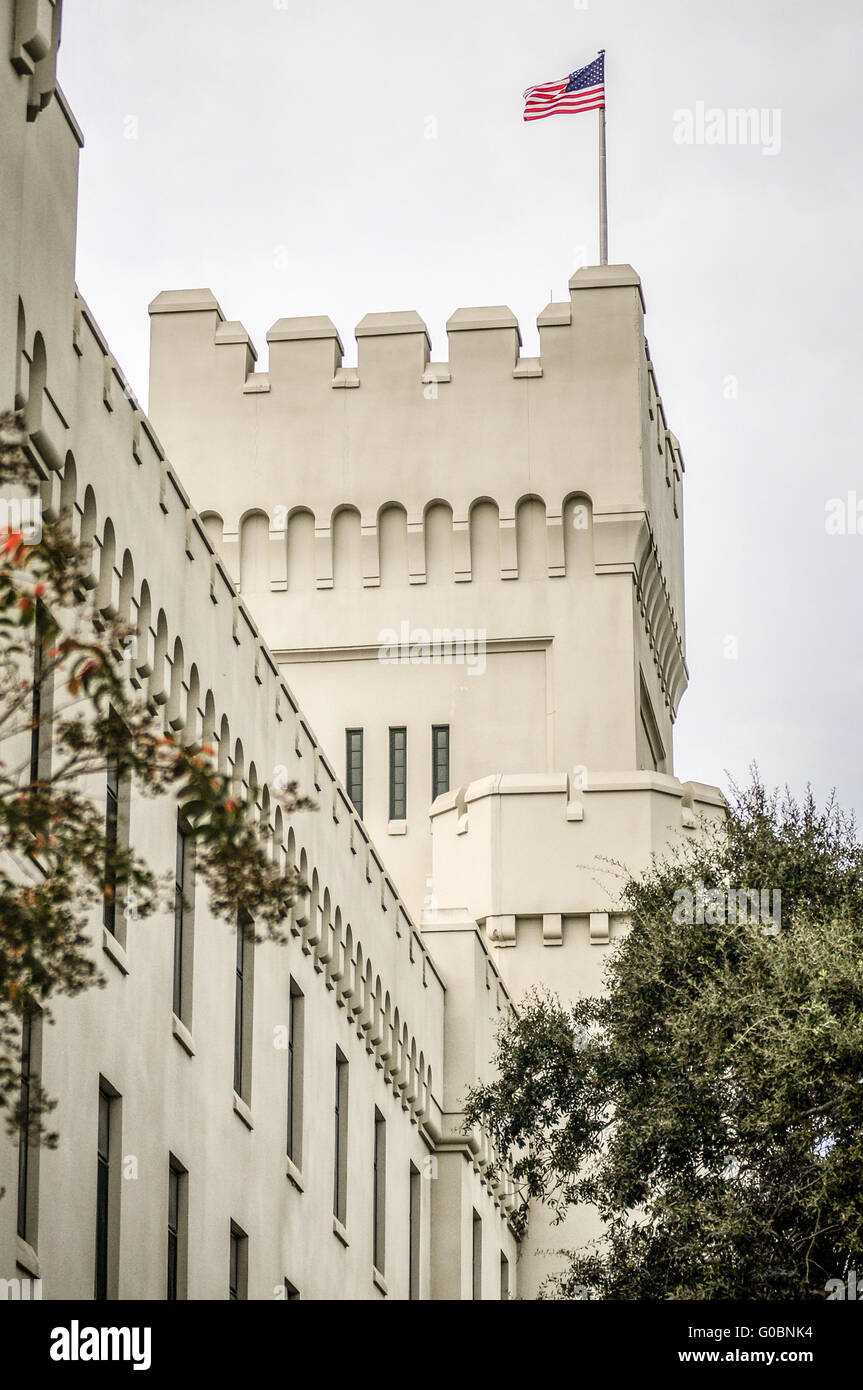 L'ancienne citadelle capus bâtiments de Charleston en Caroline du Sud Banque D'Images