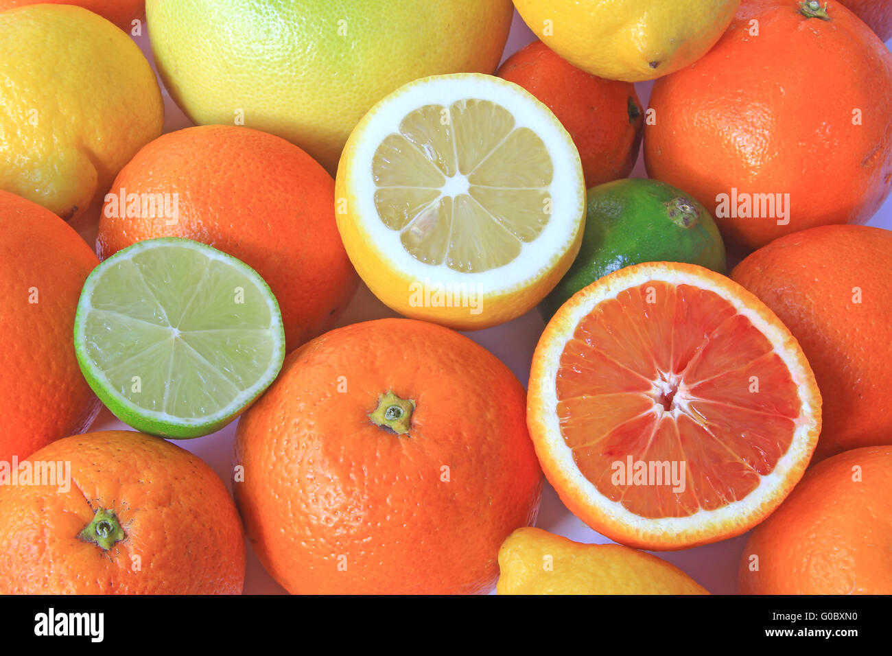 Divers agrumes Banque D'Images