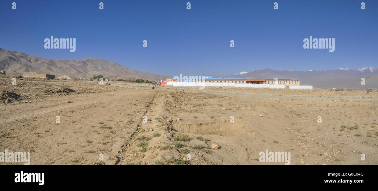 Nouvelle école près de Kaboul en Afghanistan Banque D'Images