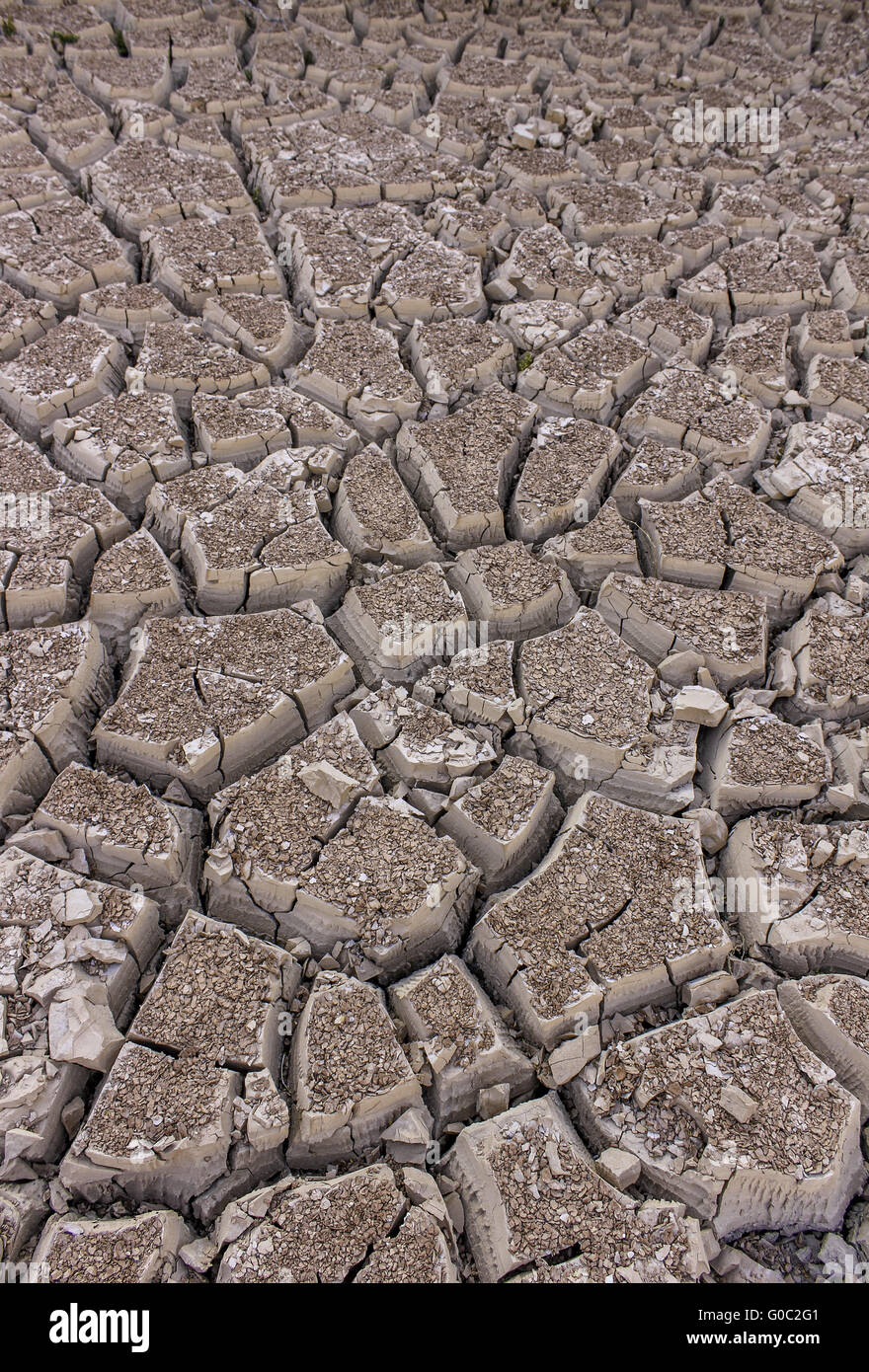 Terre de craquage Banque D'Images