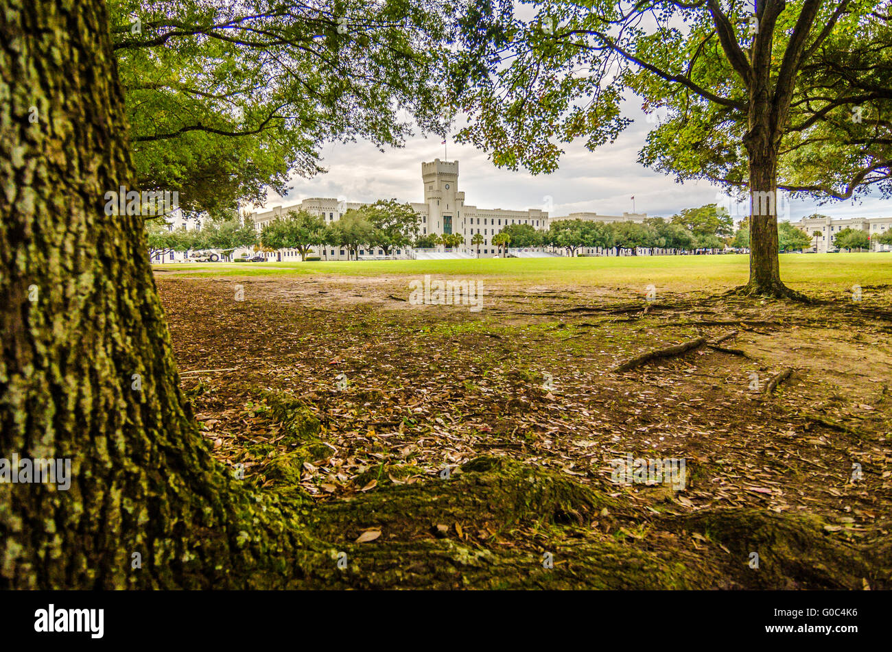 L'ancienne citadelle capus bâtiments de Charleston en Caroline du Sud Banque D'Images