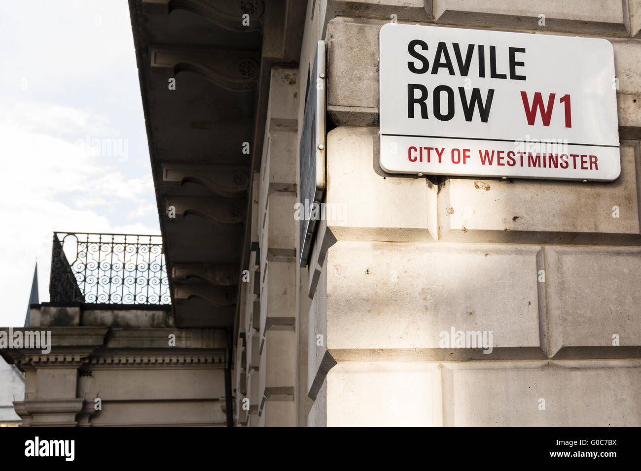 Savile Row à Londres de Mayfair, UK Banque D'Images