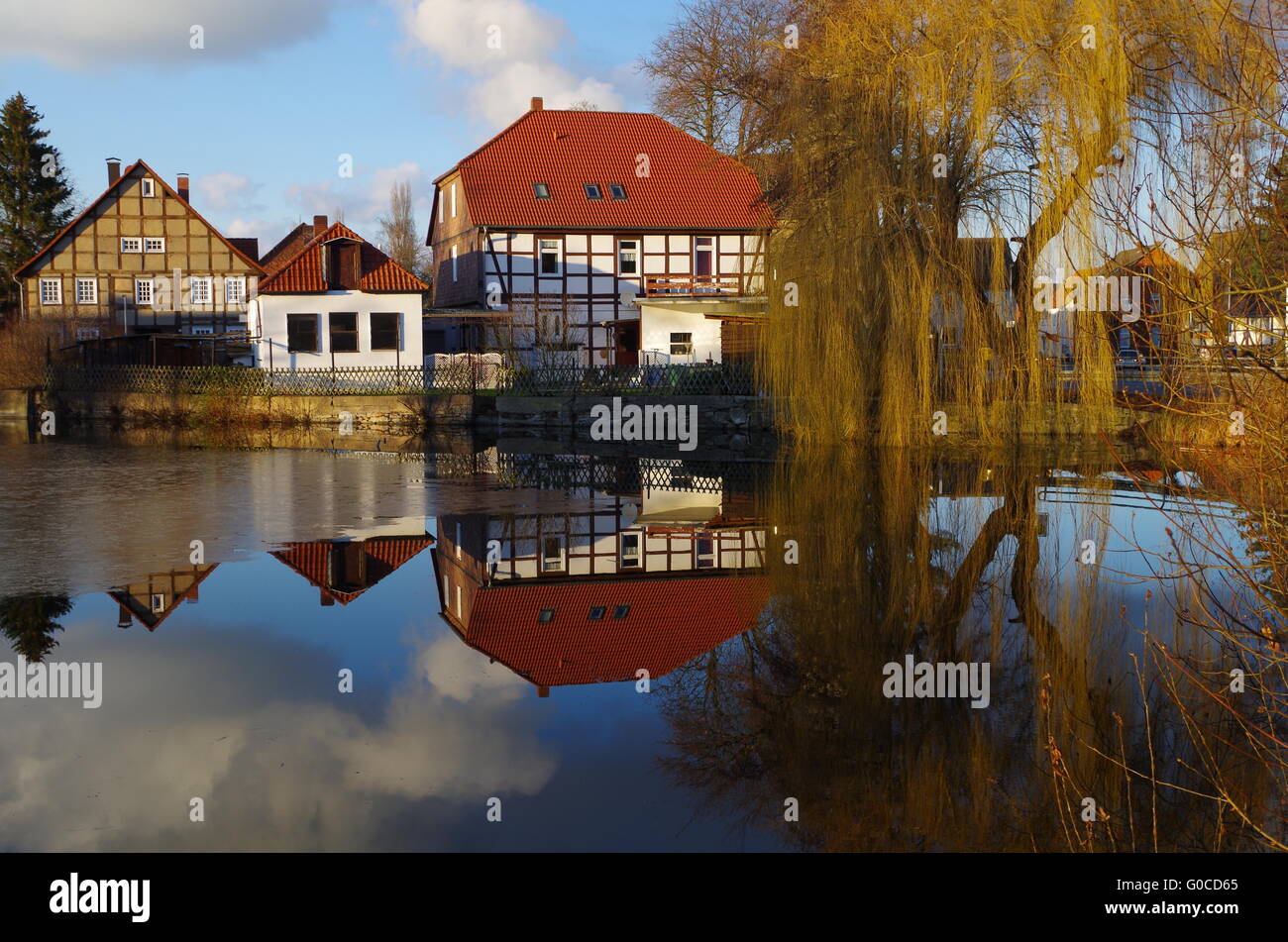 Reflet dans l'eau Banque D'Images