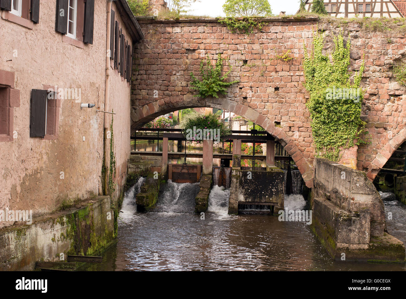 Watergate ancien en France Banque D'Images