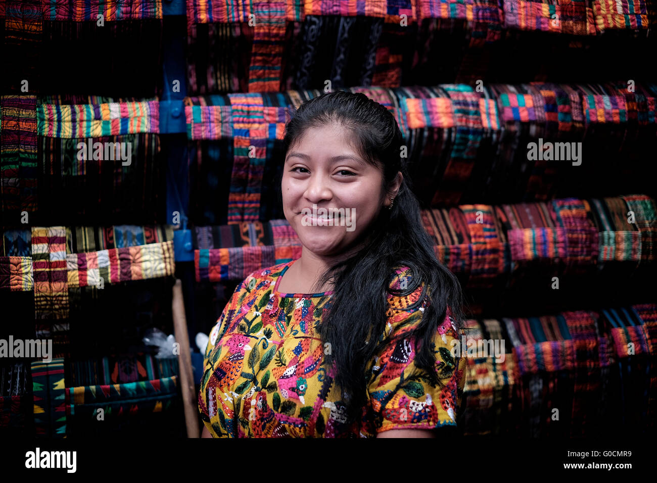 Le marché de Chichicastenango également connu sous le nom de Santo Tomás Chichicastenango une ville dans le département de Guatemala El Quiché, connu pour sa culture Maya Kiche traditionnels. Banque D'Images