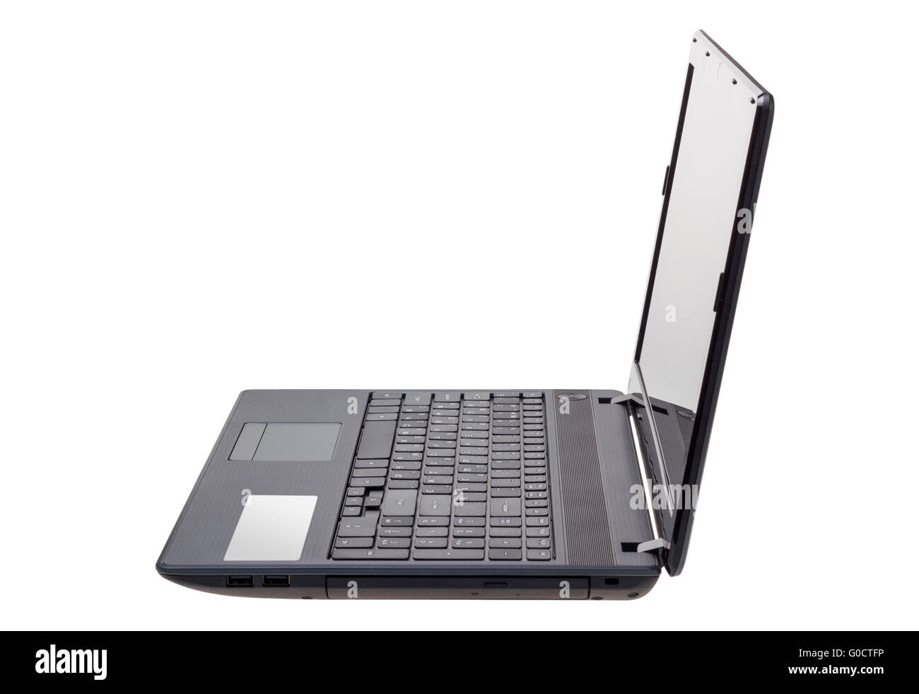 Collection électronique moderne - ordinateur portable isolé Banque D'Images