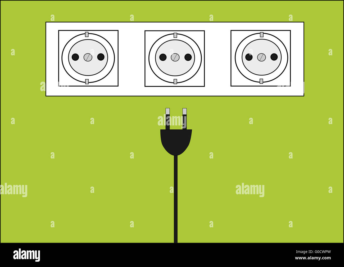 Sockets Banque D'Images