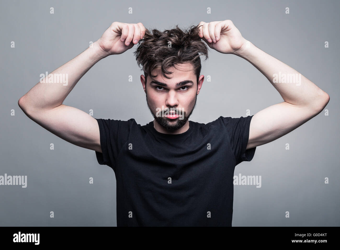 Studio Professionnel portrait of young man Banque D'Images