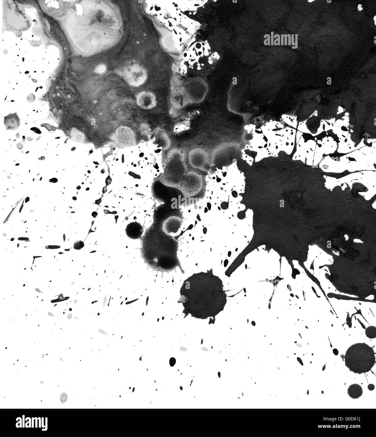 Peinture aquarelle abstraite fond blot Banque D'Images