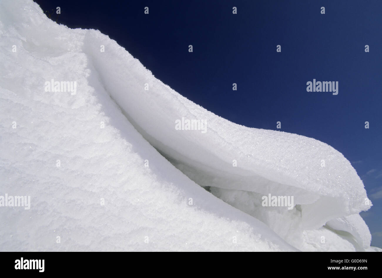 Banc de neige dans le Nord de l'Allemagne Banque D'Images