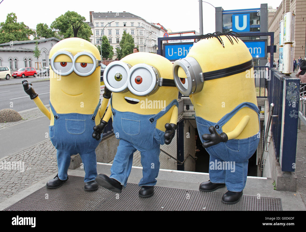 Photocall "Minions" Banque D'Images