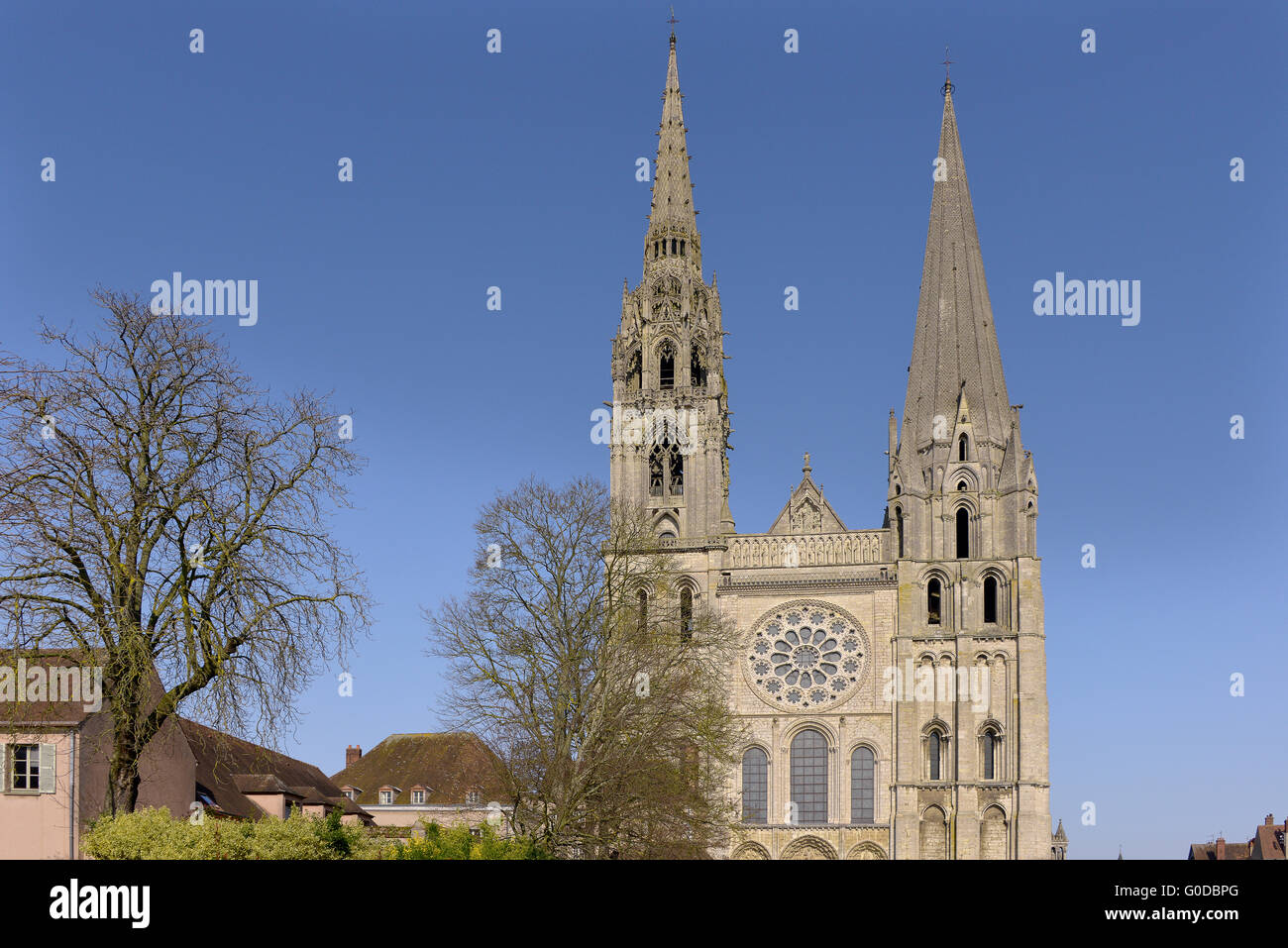 Cathédrale de Chartres en France Banque D'Images