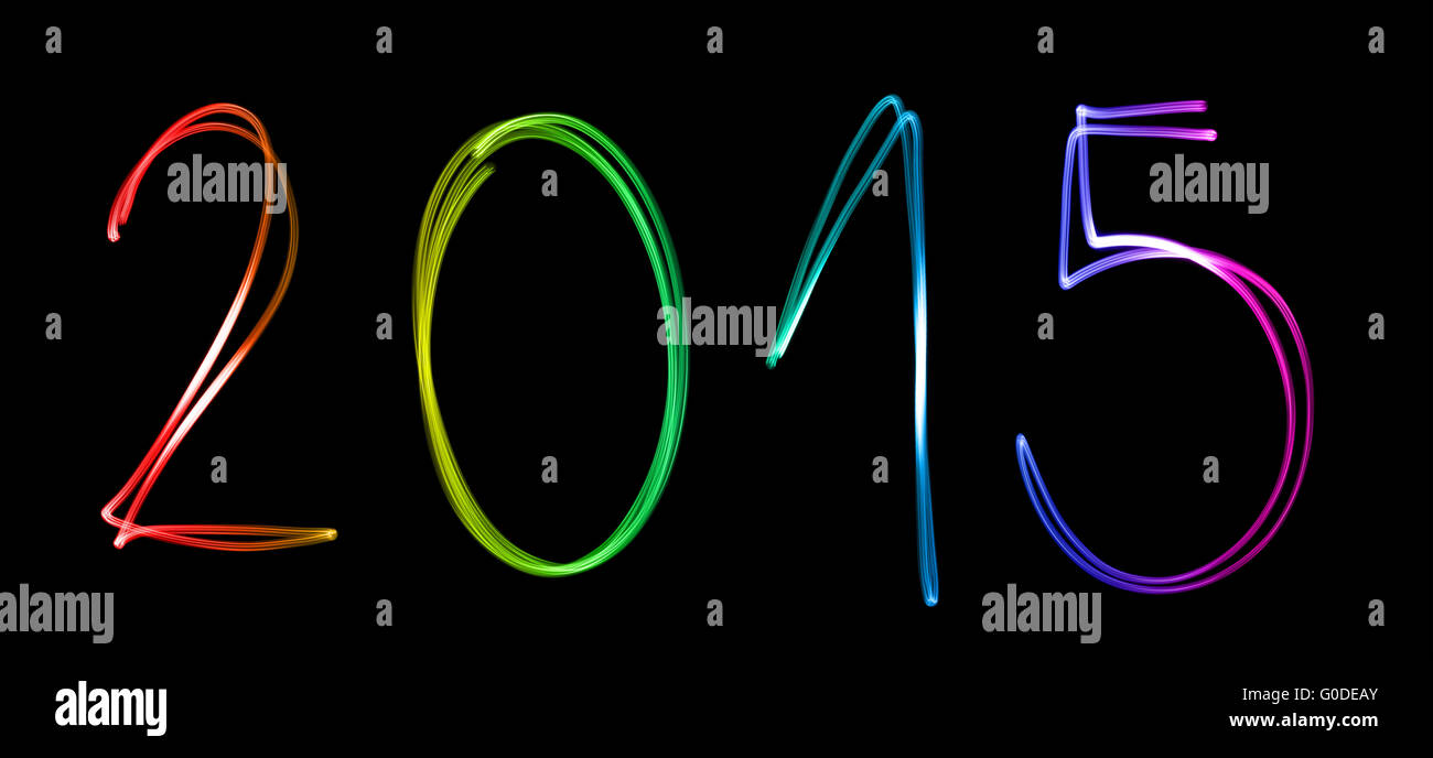 2015 fluorescent Banque D'Images