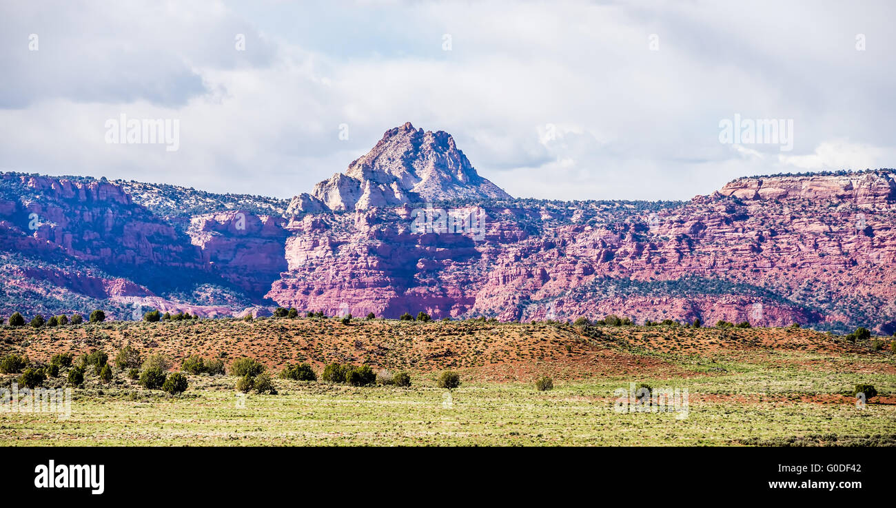 Formations de montagnes canyon vue panoramique près de p Banque D'Images