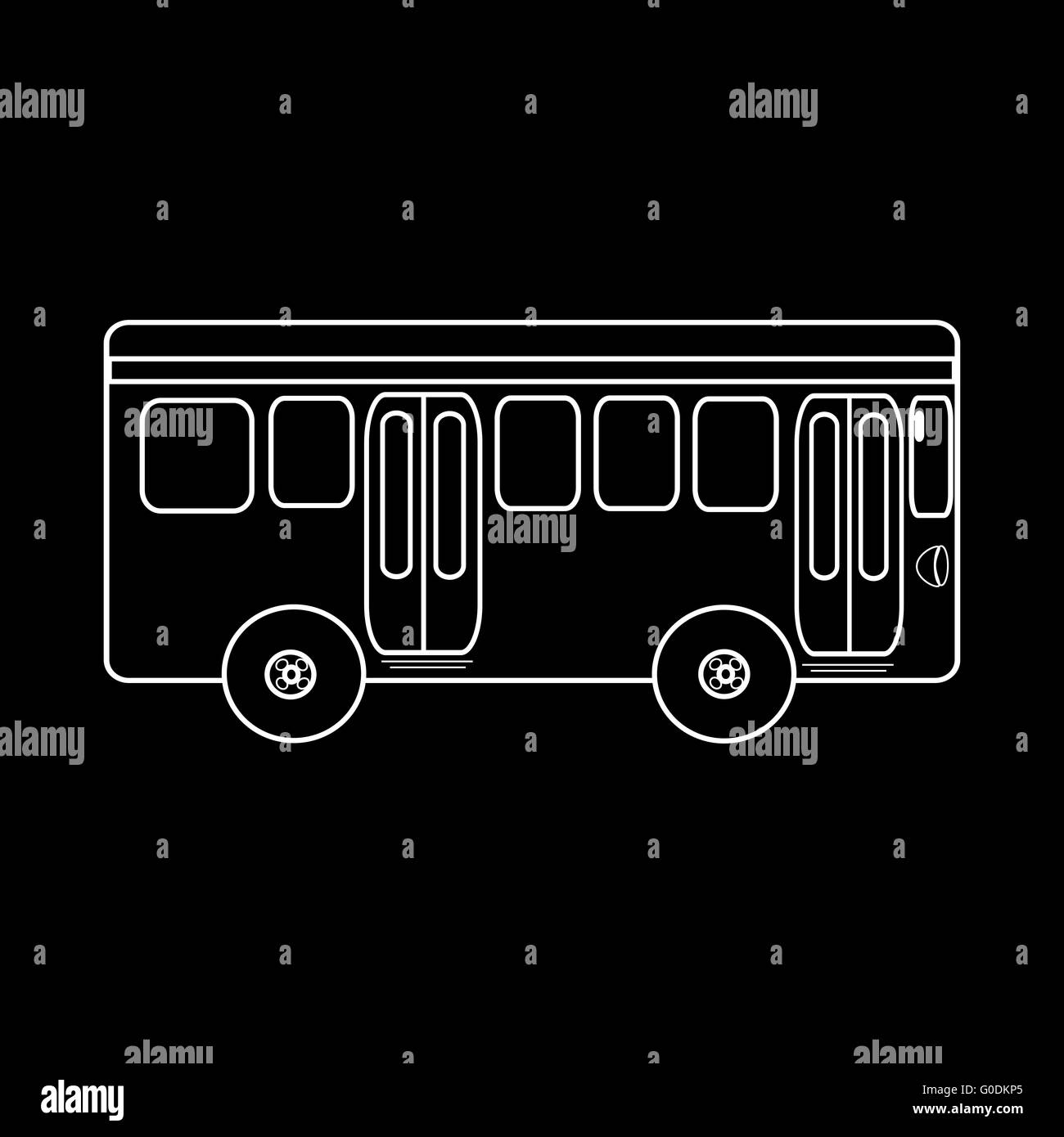 Trajet en bus de passagers pour les transports publics de la ville Banque D'Images