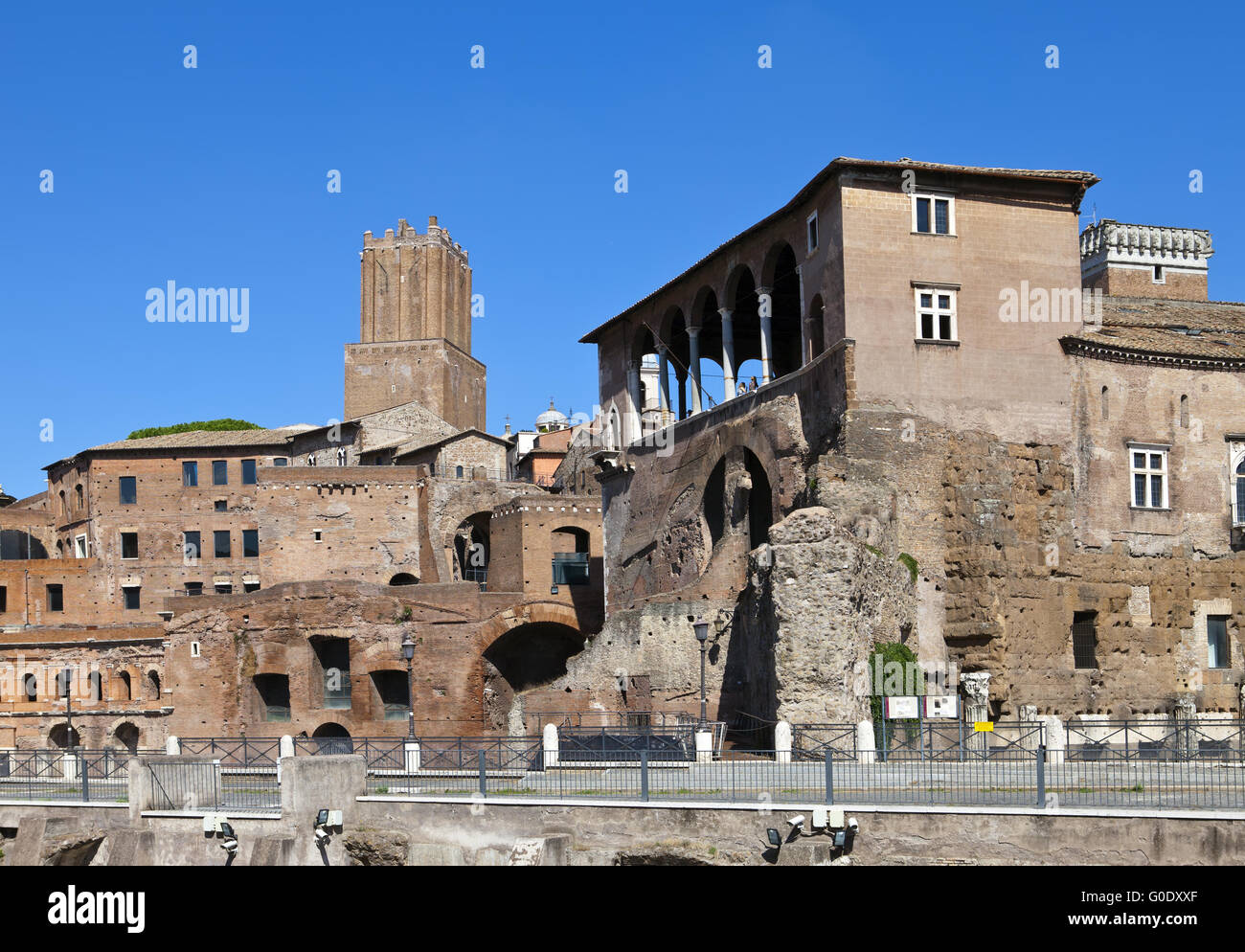 L'Italie. Rome. Ruines d'un forum de Trajan Banque D'Images
