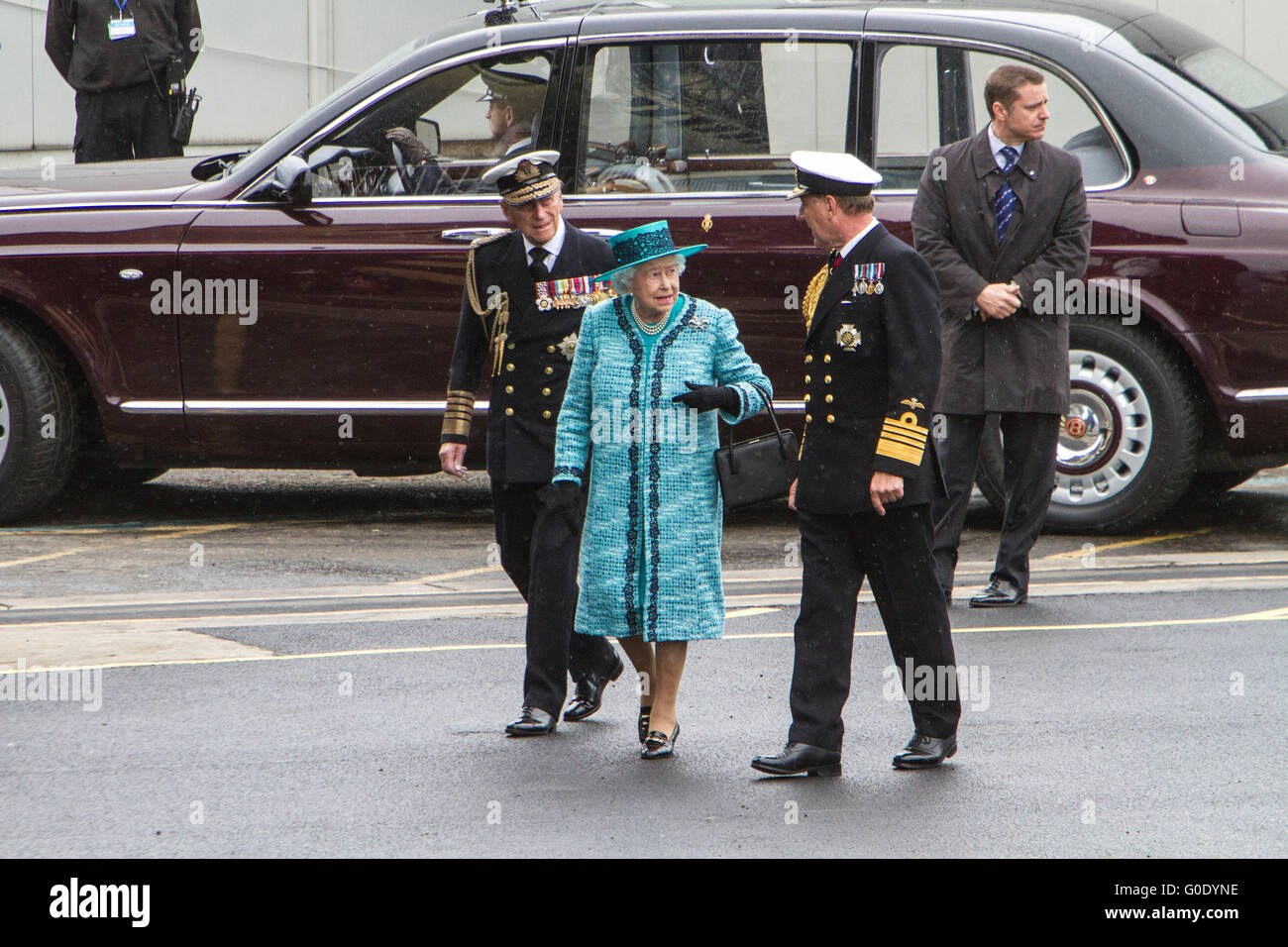 La reine Elizabeth 2 et le duc d'Édimbourg Banque D'Images