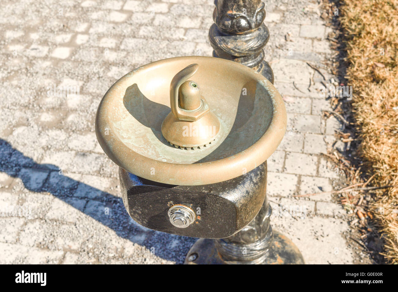 Fontaine d'eau potable à Montréal, Canada. Banque D'Images