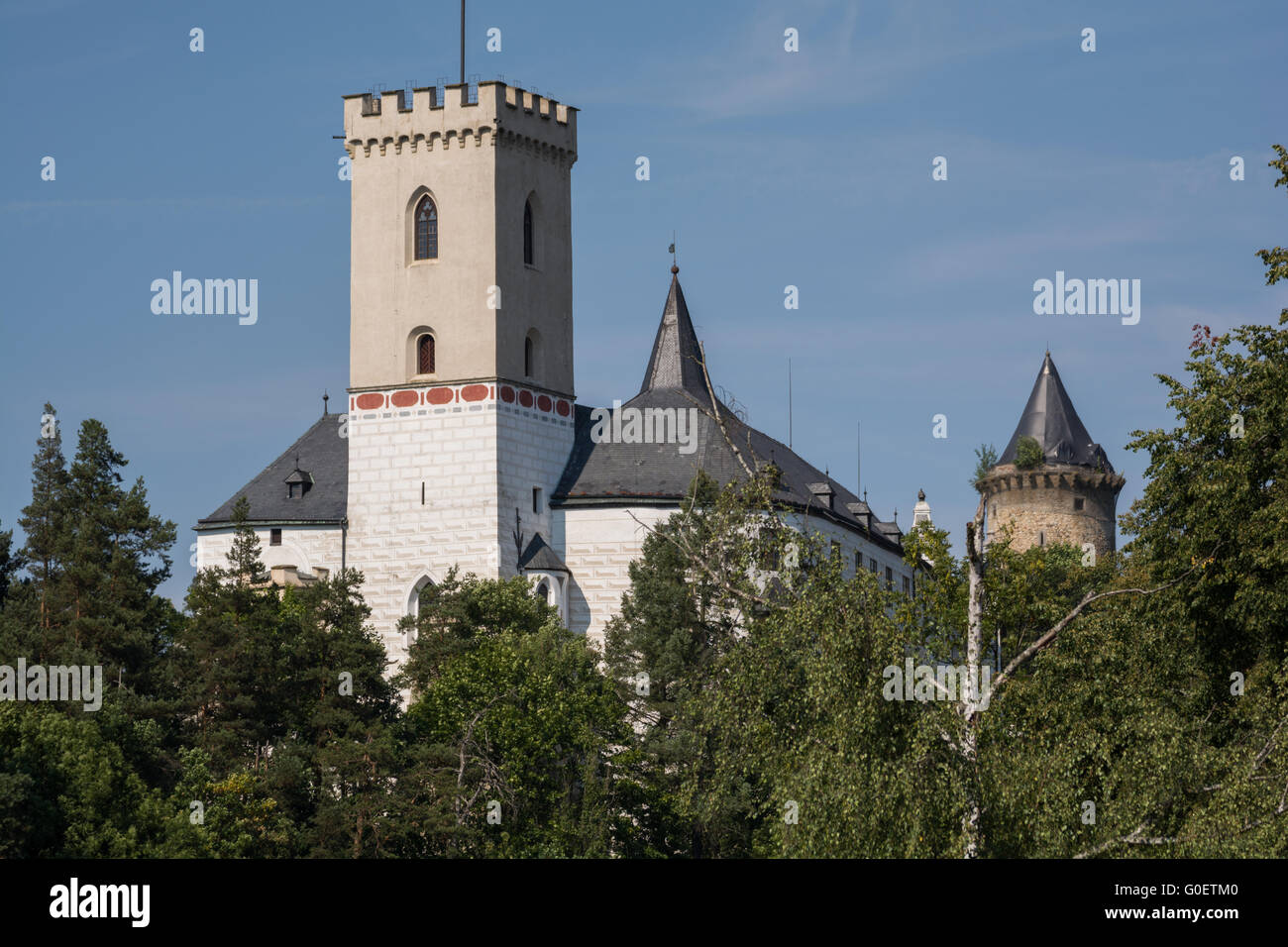 Château de Rosenberg sur la Vltava - République Tchèque Banque D'Images