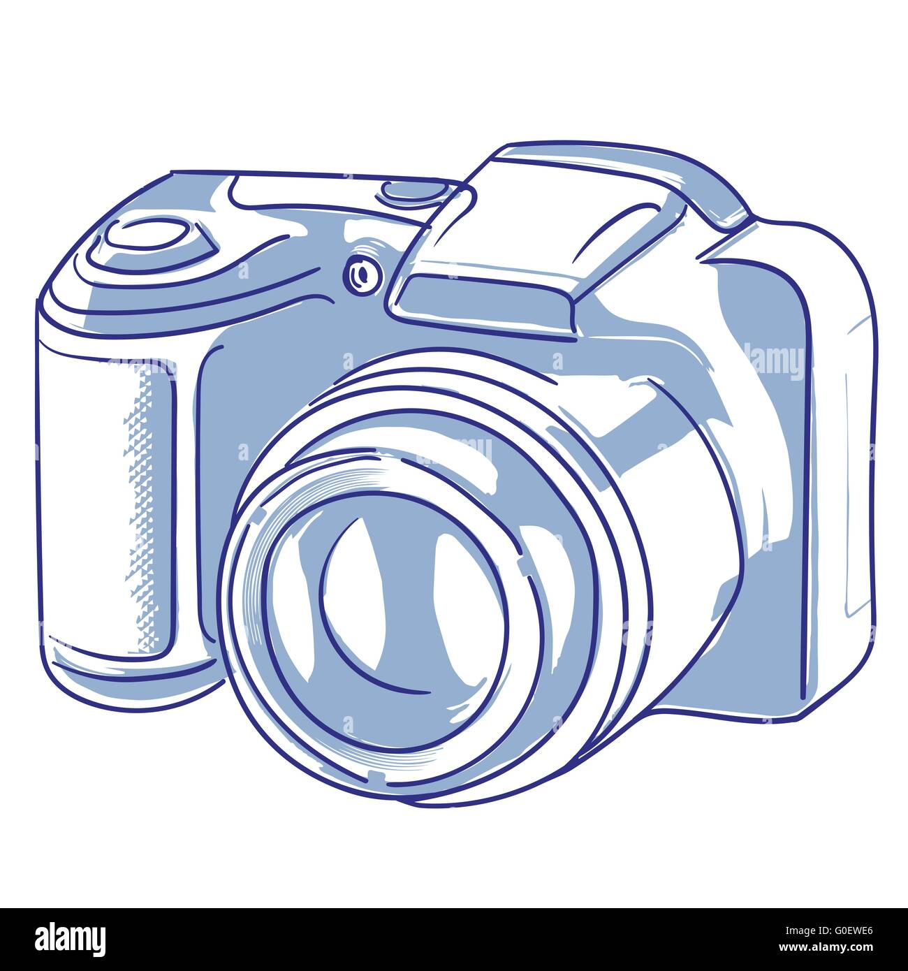 L'appareil photo numérique Illustration de Vecteur L'appareil photo numérique Illustration de Vecteur