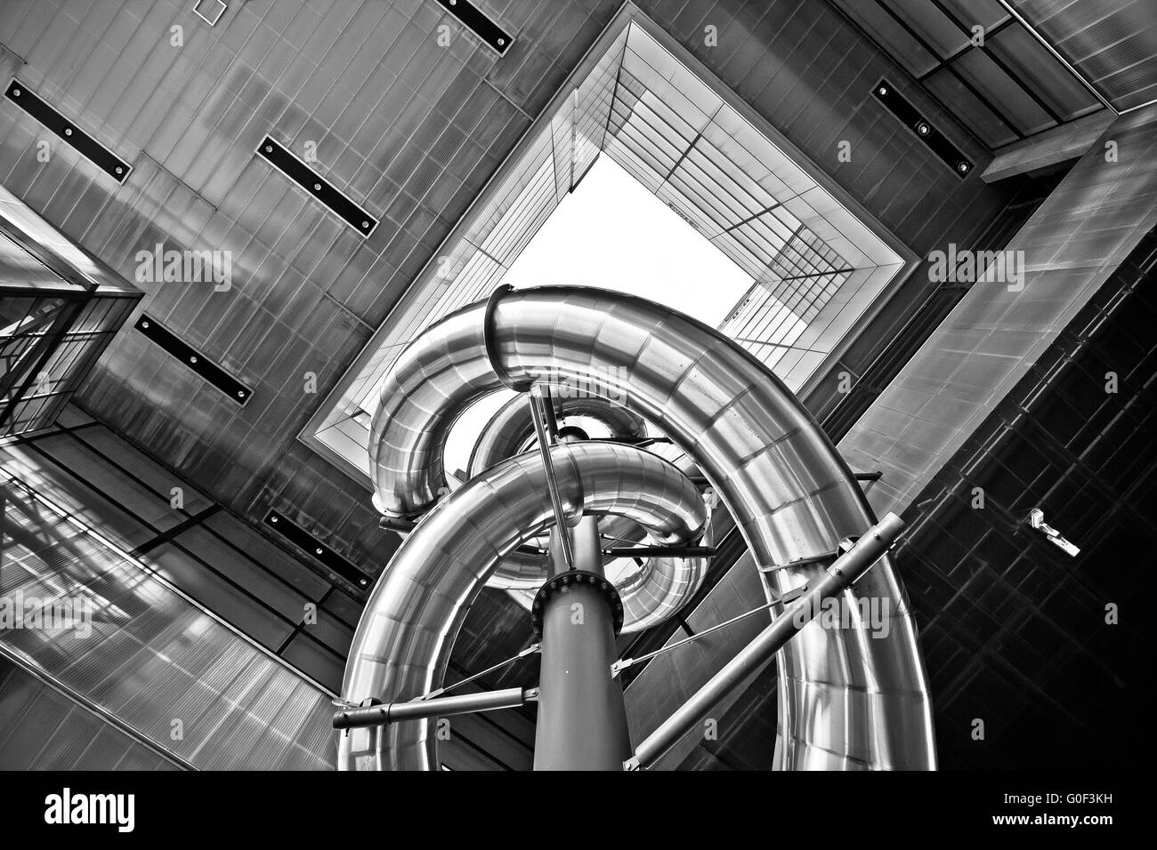 Musée d'art contemporain de Zagreb vue extérieure. Banque D'Images