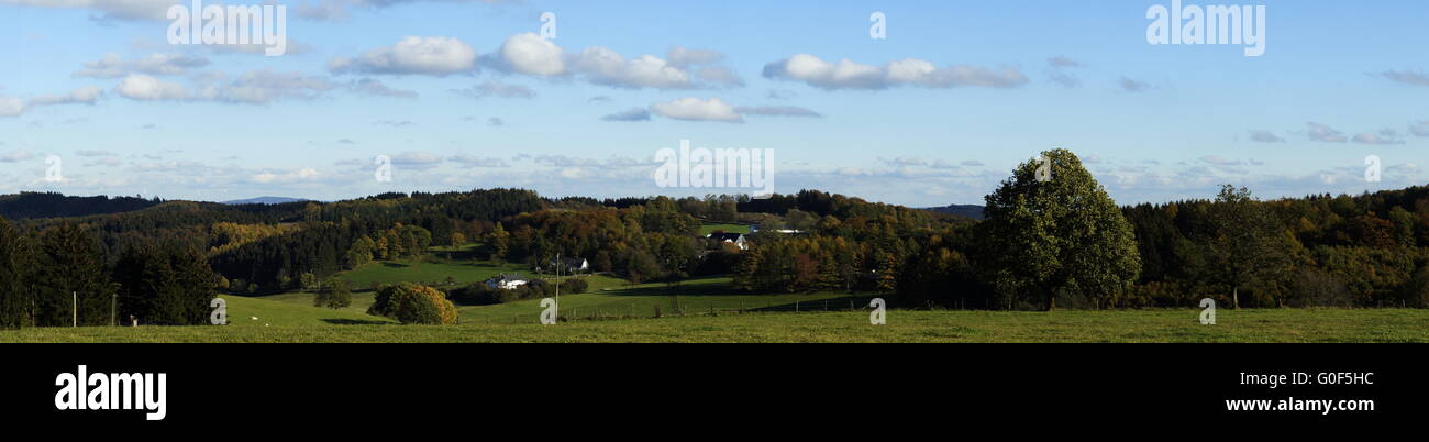 Rural panoramique Banque D'Images
