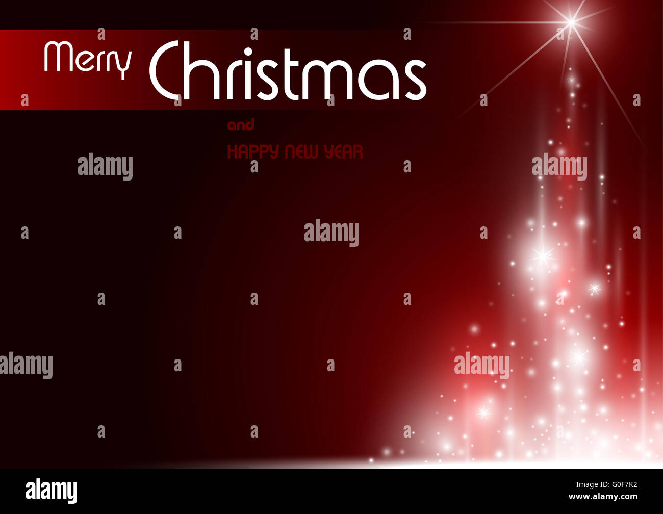 La foudre abstrait arbre de Noël Banque D'Images