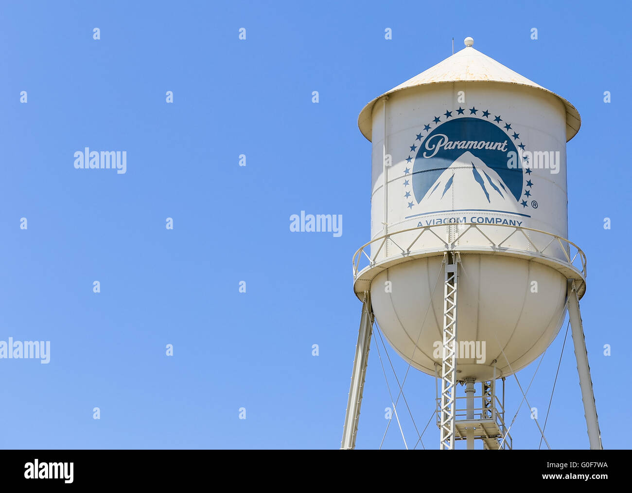 Les studios Paramount Water Tower Banque D'Images